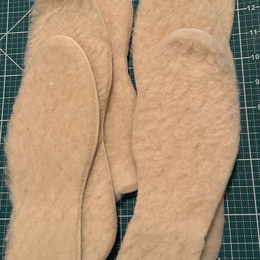 Natural Wool Insoles | Set of 3 Pairs | Warm & Cozy | 12”| New